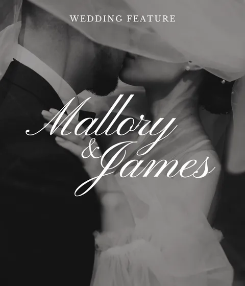 Instagram carousel template featuring a real wedding