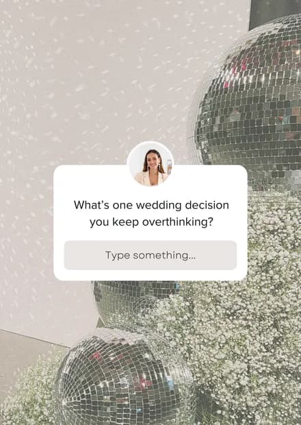 Instagram story template for wedding professionals