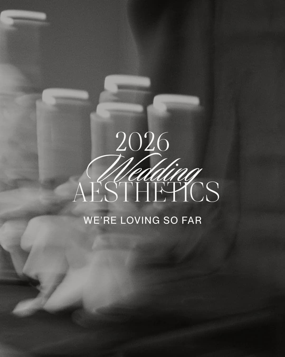 Instagram carousel template showing seven trending wedding aesthetics for wedding planners