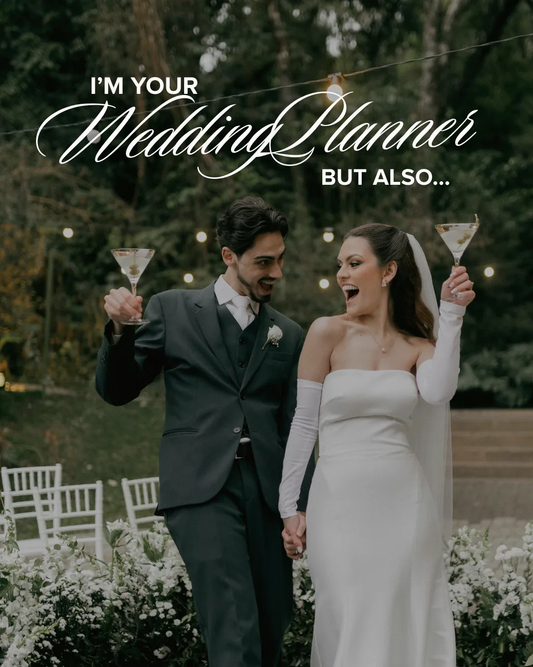 Personal branding carousel template introducing a wedding planner's many roles