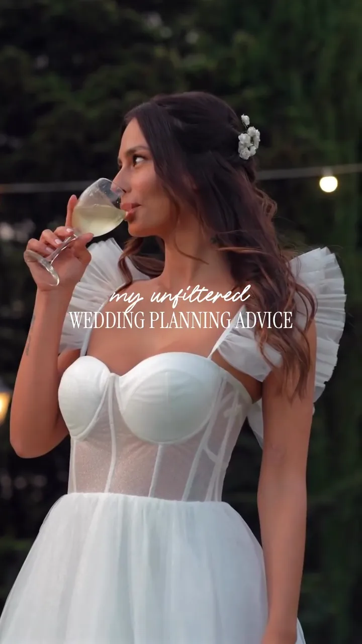 Unfiltered wedding planning advice Reel cover template for Instagram