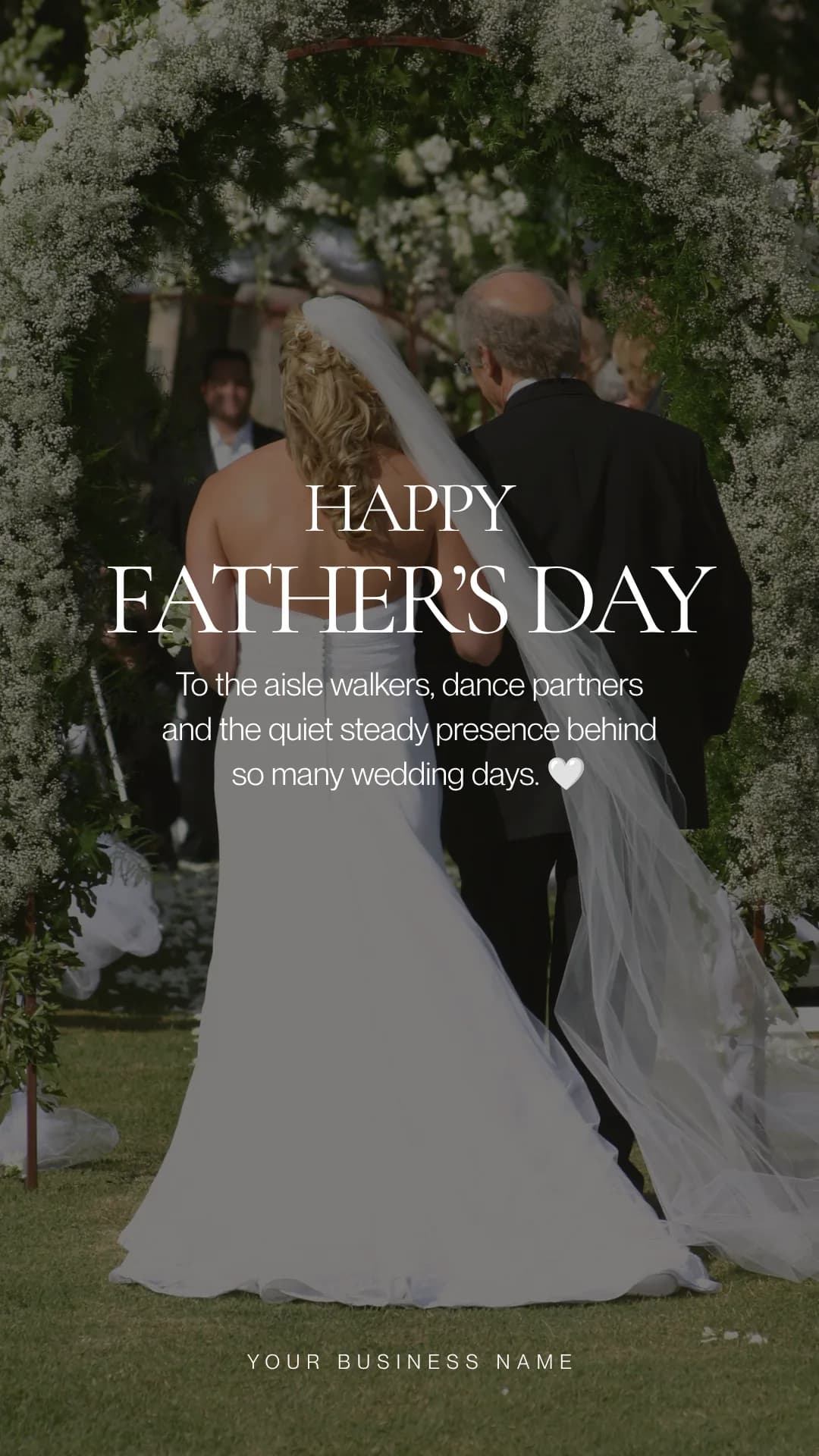 Happy Father’s Day Instagram Story trend for wedding businesses